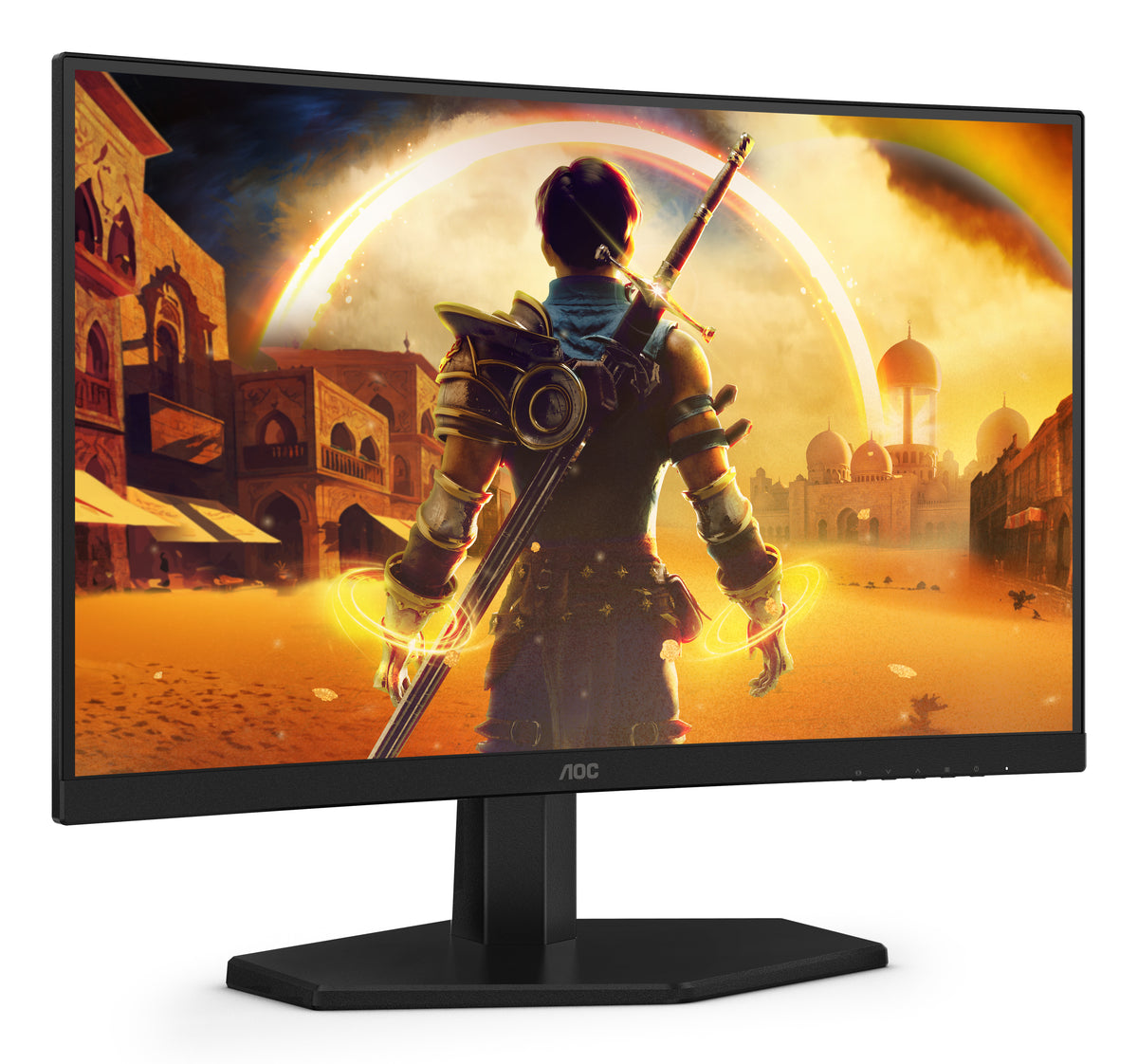 AOC G4 23.6" VA FHD 180Hz Computerbildschirm 59,9 cm (23.6") 1920 x 1080 Pixel Full HD LCD Schwarz, Rot
