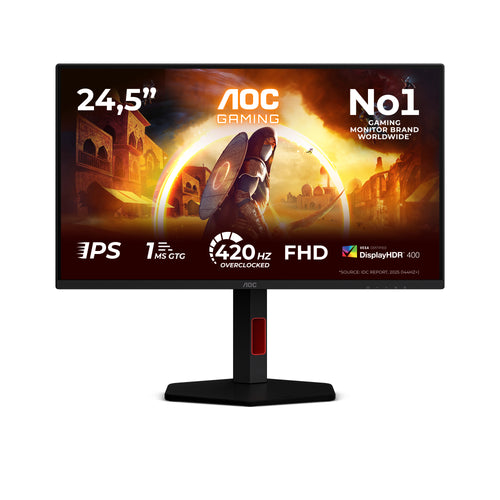 AOC G4 25G4KUR Computerbildschirm 62,2 cm (24.5") 1920 x 1080 Pixel Full HD LED Schwarz, Rot