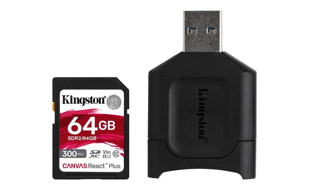 Kingston Technology Canvas React Plus 64 GB SD UHS-II Klasse 10