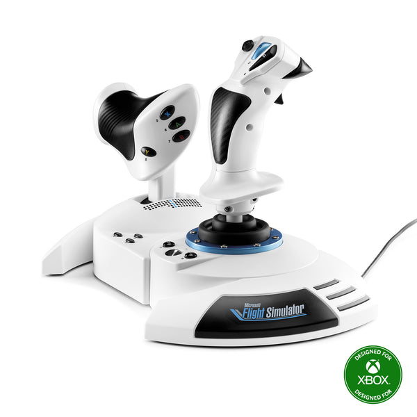 Thrustmaster T.Flight Hotas One Microsoft Flight Simulator Edition Nero, Bianco USB Joystick + Manetta Analogico / Digitale PC, Xbox One, Xbox One S, Xbox One X