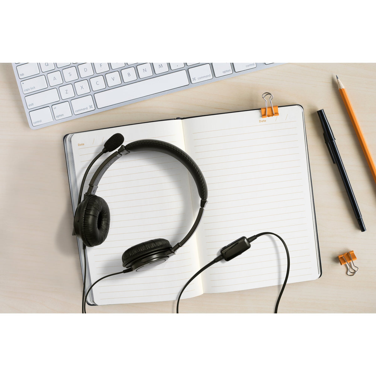 Kensington Classic USB-A Headset mit Mikrofon und Lautstärkeregler