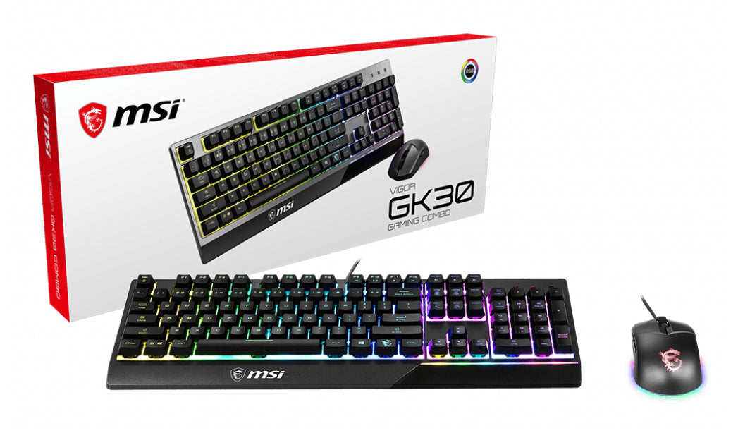 MSI S11-04DE601-CLA Tastatur Maus enthalten Gaming USB QWERTZ Deutsch Schwarz