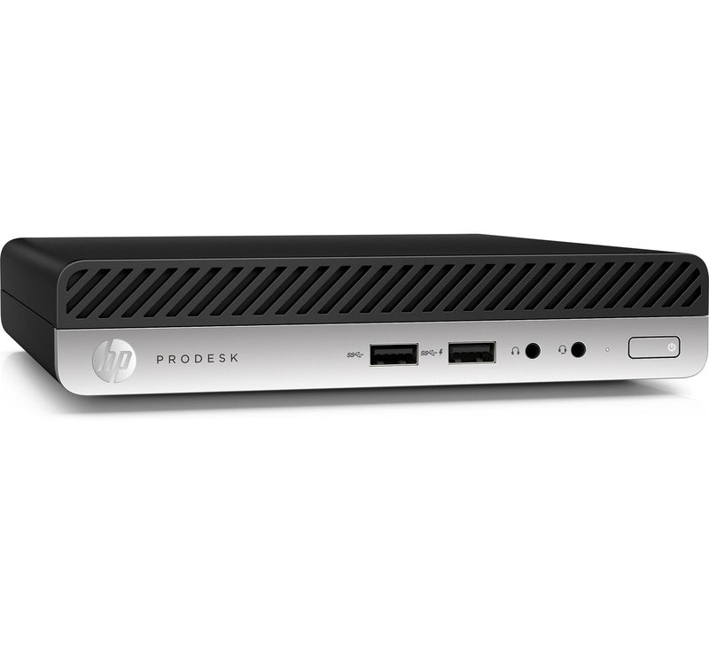 T1A HP ProDesk 400 G4 Refurbished Intel® Core™ i5 i5-8400T 8 GB DDR4-SDRAM 256 GB SSD Windows 10 Pro Mini PC Mini-PC Schwarz, Silber