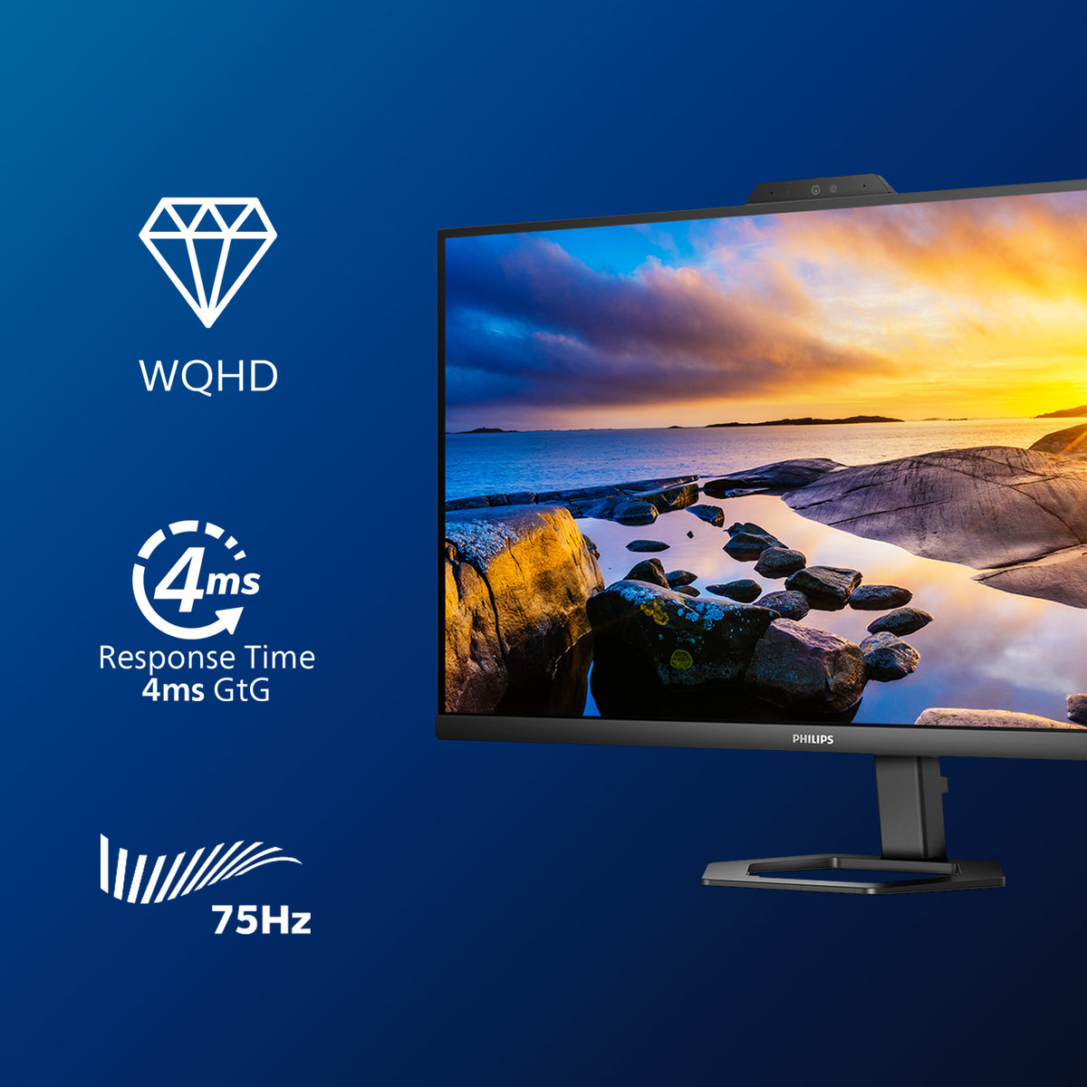 Philips 5000 series 27E1N5600HE/00 Computerbildschirm 68,6 cm (27") 2560 x 1440 Pixel Quad HD LCD Schwarz
