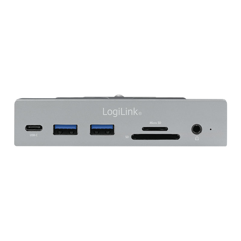 LogiLink UA0347 laptop-dockingstation & portreplikator USB 3.2 Gen 1 (3.1 Gen 1) Type-C Aluminium