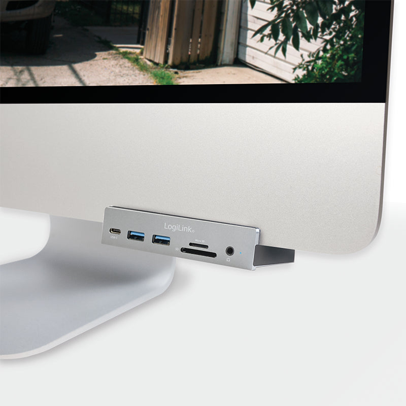 LogiLink UA0347 laptop-dockingstation & portreplikator USB 3.2 Gen 1 (3.1 Gen 1) Type-C Aluminium
