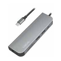 LogiLink UA0343 laptop-dockingstation & portreplikator USB 3.2 Gen 1 (3.1 Gen 1) Type-C Aluminium