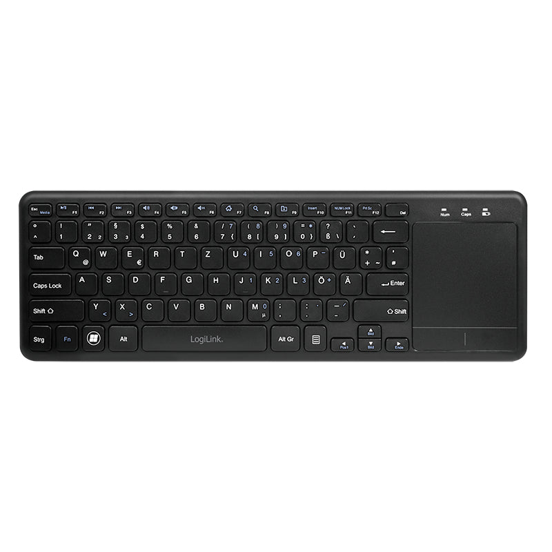 LogiLink ID0188 Tastatur Haus RF Wireless QWERTZ Schwarz