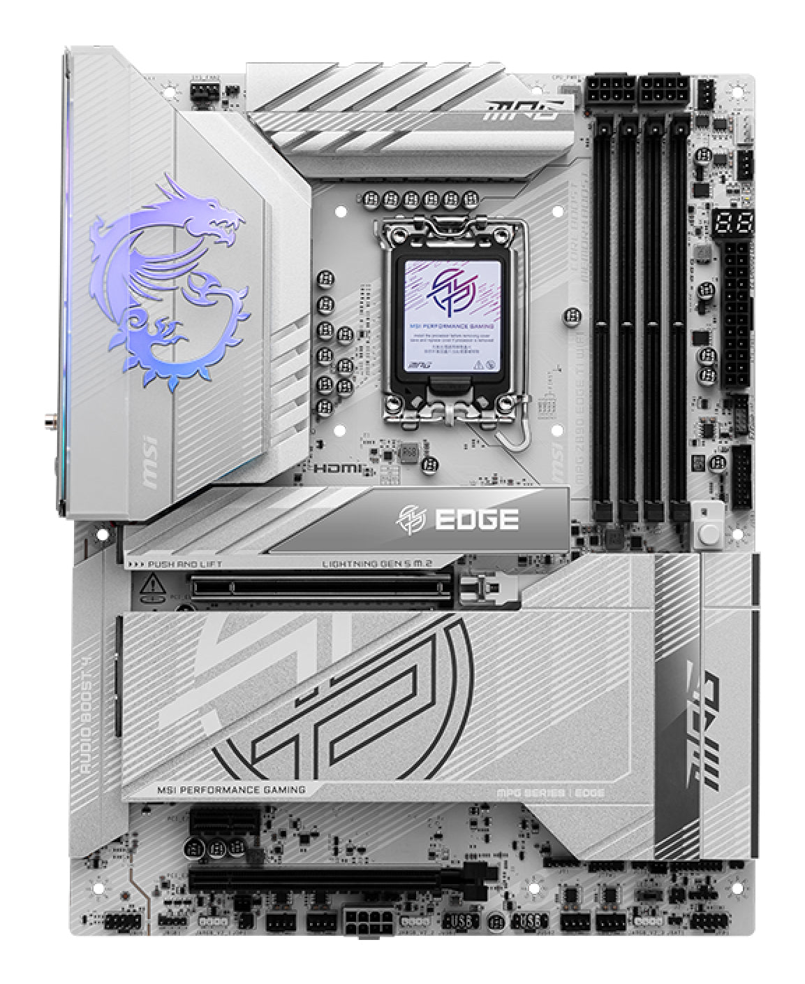 MSI MPG Z890 EDGE TI WIFI Motherboard Intel Z890 LGA 1851 (Socket V1) ATX
