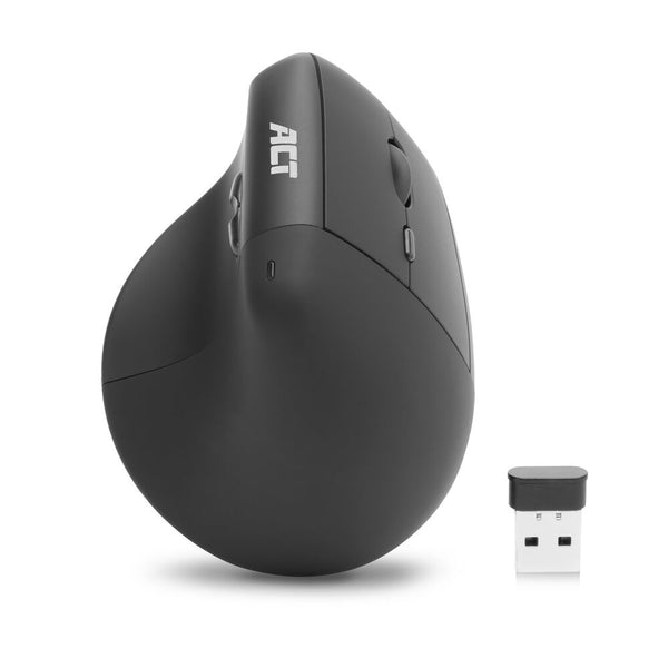ACT Ergonomische kabellose Maus mit 1600 DPI und vertikalem Griff, umweltfreundlich
