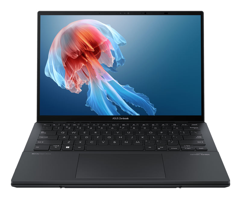 ASUS Zenbook Duo UX8406CA-QL153W Intel Core Ultra 9 285H Hybrid (2-in-1) 35,6 cm (14") Touchscreen Full HD 32 GB LPDDR5x-SDRAM 1 TB SSD Wi-Fi 7 (802.11be) Windows 11 Home Grau