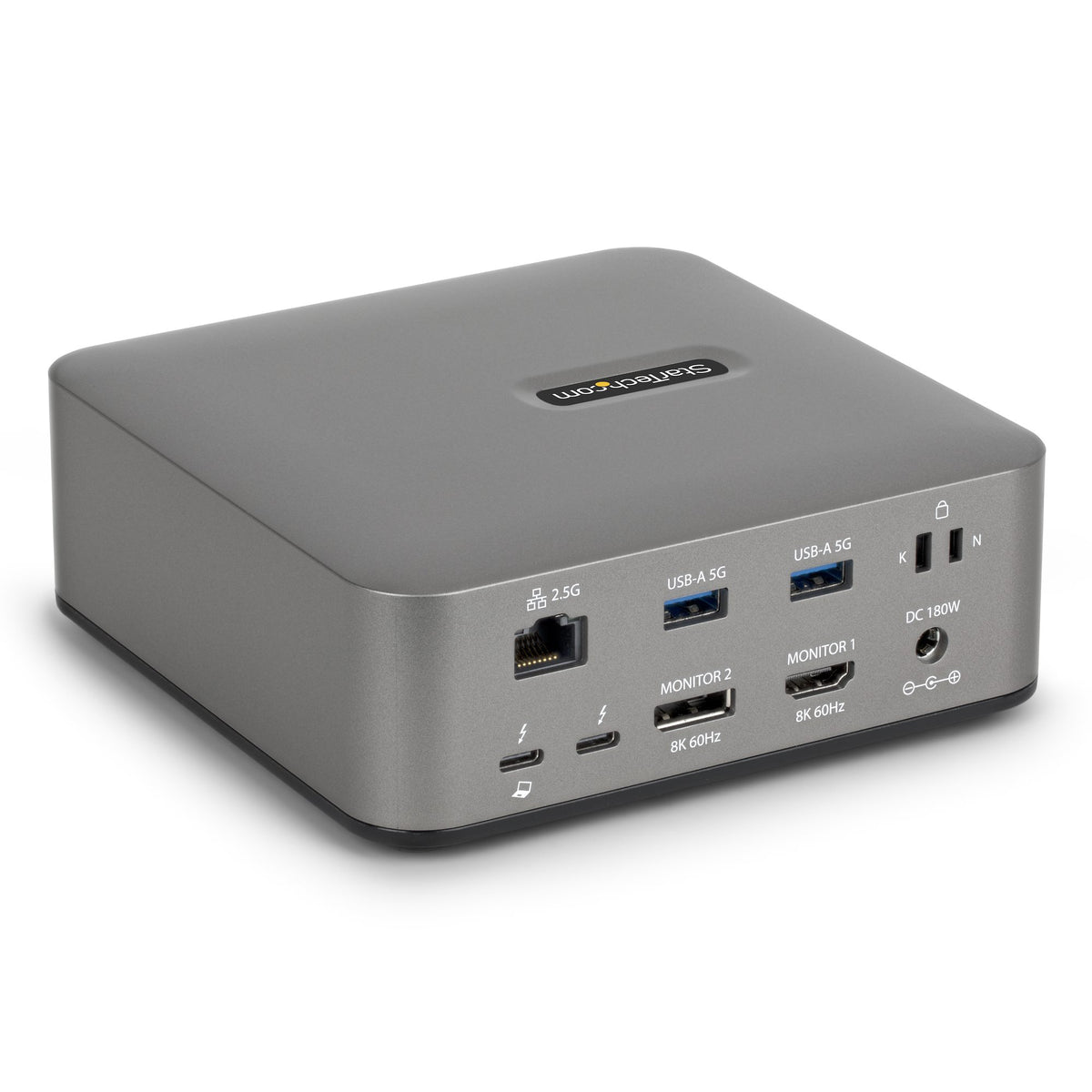 StarTech.com Thunderbolt 5 Universelle Dockingstation, Multi-Display Hub, 8K 60Hz oder 4K 144Hz, 120Gbps Bandbreitenverstärkung, 140W PD, 30W Handy-Ladung, USB 10Gbps, 2.5G LAN