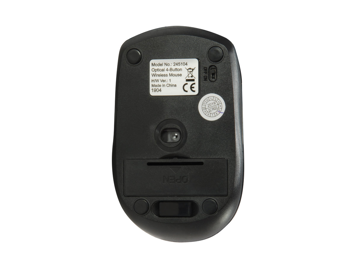 Equip Kabellose optische Reisemaus mit 4 Tasten, Black