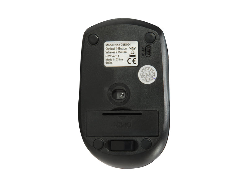 Equip Kabellose optische Reisemaus mit 4 Tasten, Black
