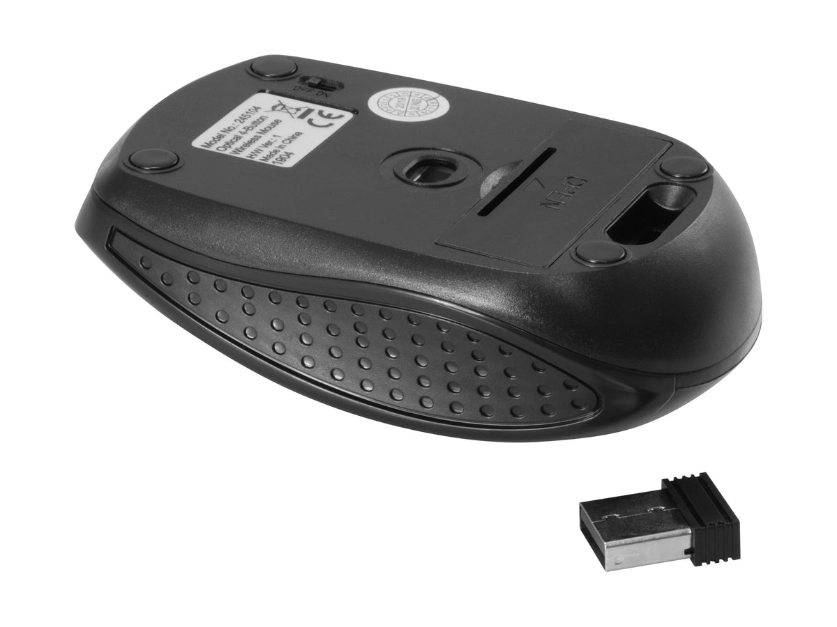 Equip Kabellose optische Reisemaus mit 4 Tasten, Black