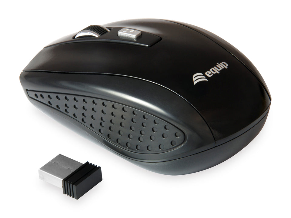 Equip Kabellose optische Reisemaus mit 4 Tasten, Black