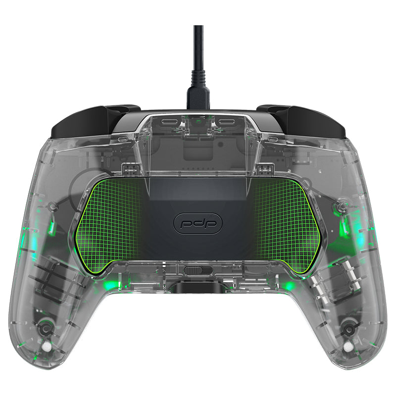 PDP Afterglow Deluxe+ Transparent USB Gamepad Analog / Digital Nintendo Switch, Nintendo Switch OLED