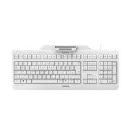 CHERRY SECURE BOARD 1.0 Kabelgebundene Chipkarten Tastatur, Hell Grau, USB (QWERTZ - DE)