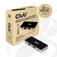 CLUB3D CSV-1591 laptop-dockingstation & portreplikator Andocken USB 3.2 Gen 1 (3.1 Gen 1) Type-C Schwarz, Chrom