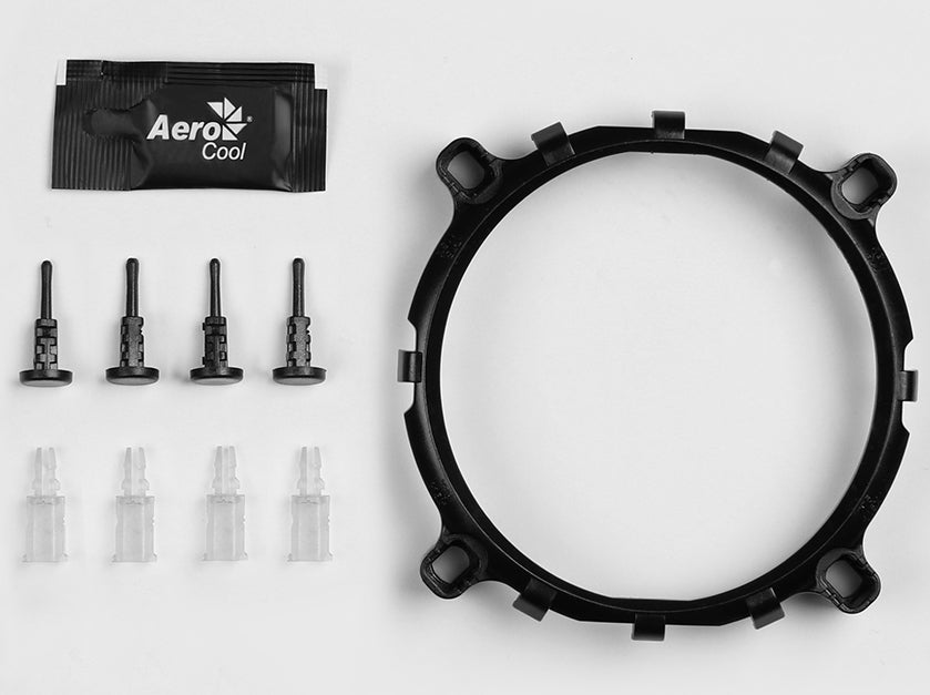 Aerocool Core Plus Prozessor Kühler 13,6 cm Schwarz, Weiß