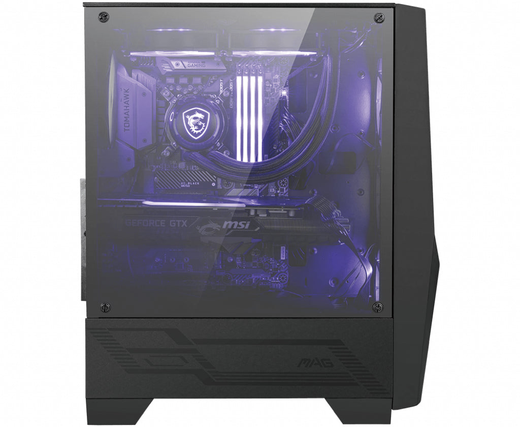 MSI MAG Forge 100M Midi Tower Schwarz, Transparent