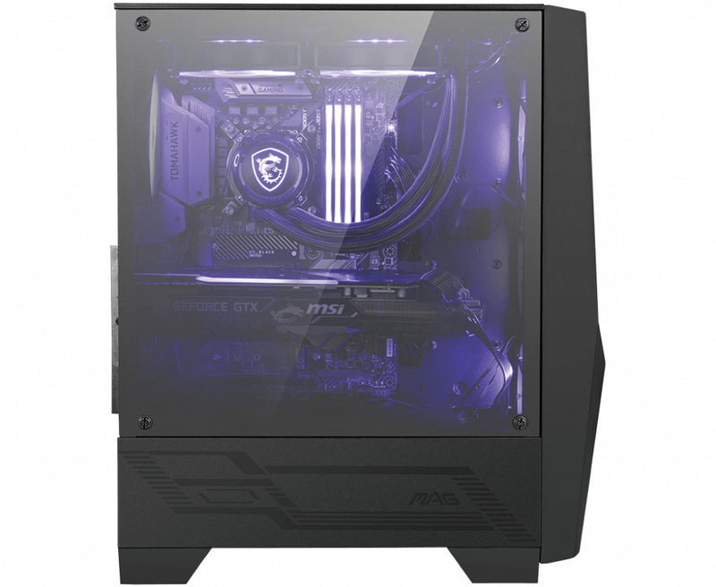 MSI MAG Forge 100M Midi Tower Schwarz, Transparent