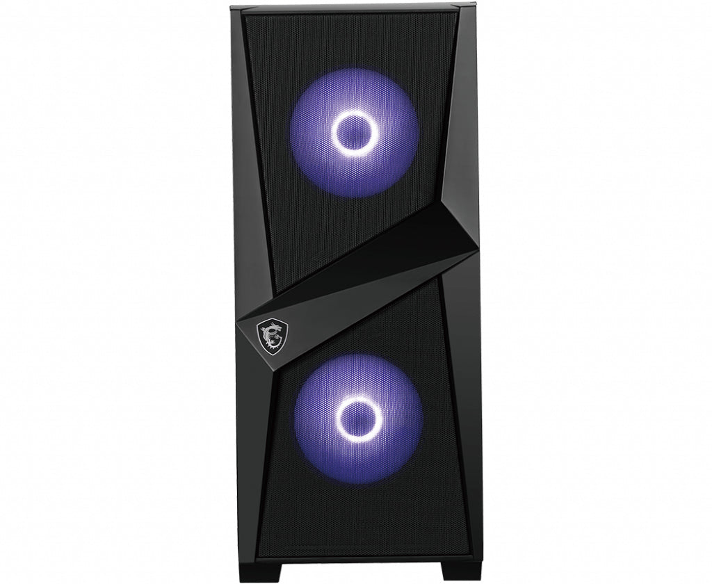 MSI MAG Forge 100M Midi Tower Schwarz, Transparent