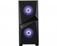 MSI MAG Forge 100M Midi Tower Schwarz, Transparent