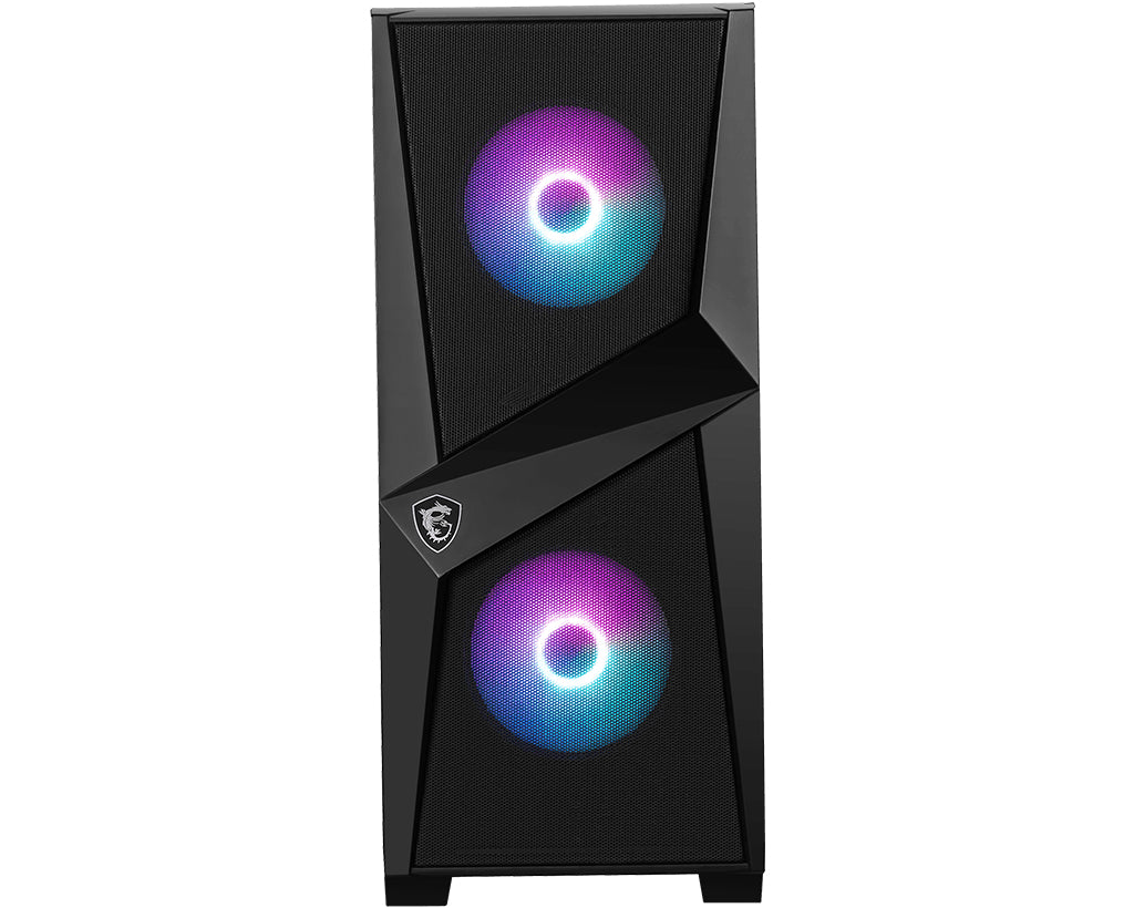 MSI MAG FORGE 100R Computer-Gehäuse Midi Tower Schwarz, Transparent