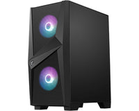 MSI MAG FORGE 100R Computer-Gehäuse Midi Tower Schwarz, Transparent
