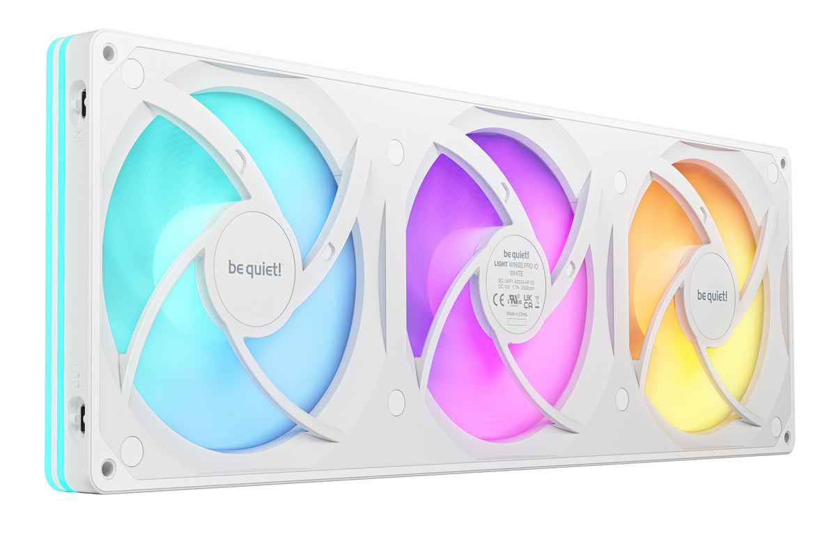 be quiet! Light Wings Pro IO 420mm White Weiß