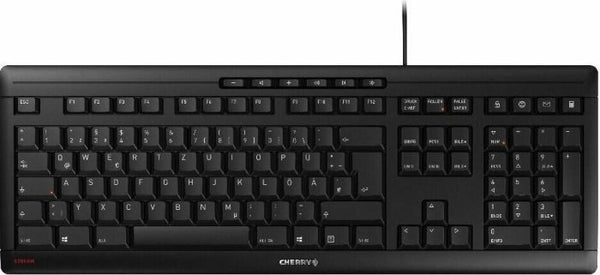 CHERRY STREAM KEYBOARD Tastatur Büro USB QWERTZ Tschechisch, Slowakisch Schwarz