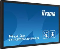 iiyama TF4339AS-B1AG Computerbildschirm 108 cm (42.5") 3840 x 2160 Pixel 4K Ultra HD LED Touchscreen Schwarz