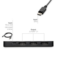 CLUB3D DisplayPort™ to Triple HDMI™ 8K60Hz Hub