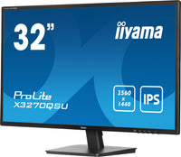 iiyama ProLite X3270QSU-B1 Computerbildschirm 80 cm (31.5") 2560 x 1440 Pixel Wide Quad HD LED Schwarz