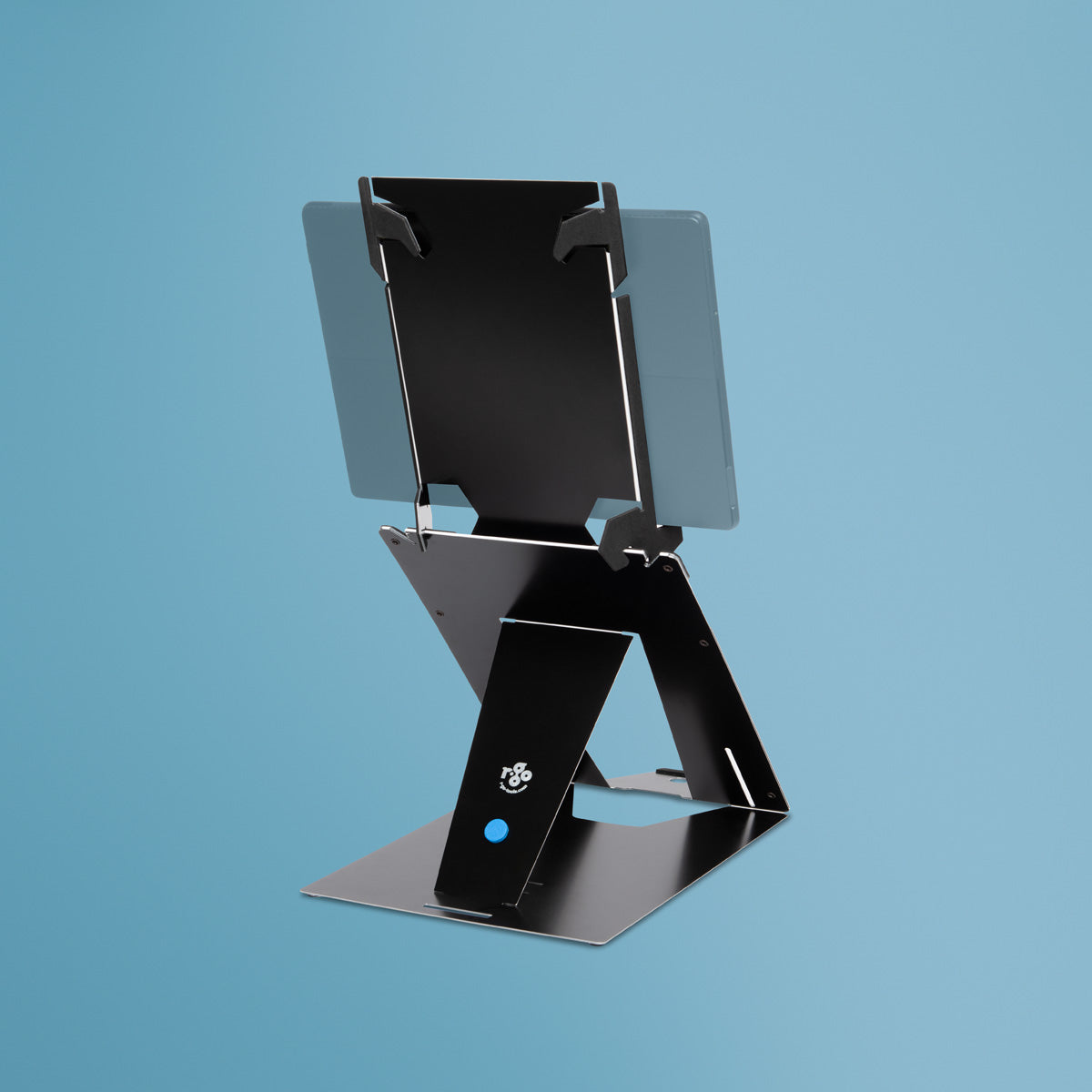 R-Go Tools Laptopständer R-Go Riser Duo, Tablet- und Laptop-Ständer in 1, ergonomisch faltbarer und einstellbarer Ständer, schwarz