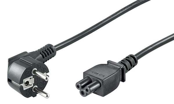 Microconnect PE010810 Cavo di alimentazione Nero 1 m Spina tipo E+F Connettore C5