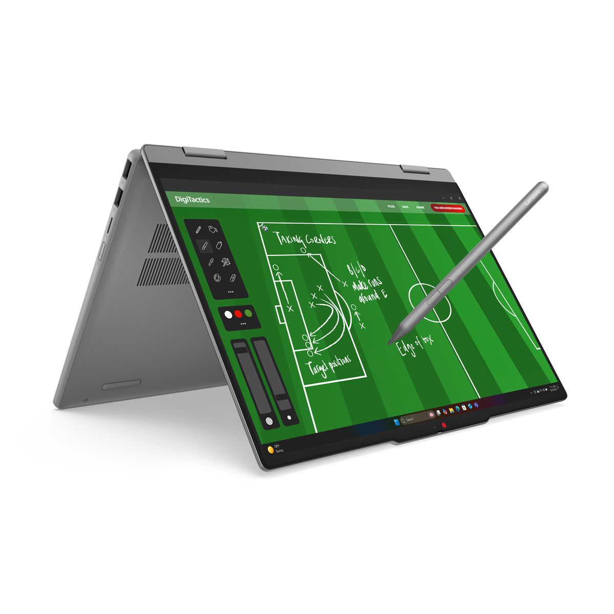 Lenovo IdeaPad 5 2-in-1 14AGP11 Copilot+ PC AMD Ryzen AI 7 445 Hybrid (2-in-1) 35.6 cm (14") Touchscreen WUXGA 16 GB DDR5-SDRAM 512 GB SSD Wi-Fi 7 (802.11be) Windows 11 Home German Grey