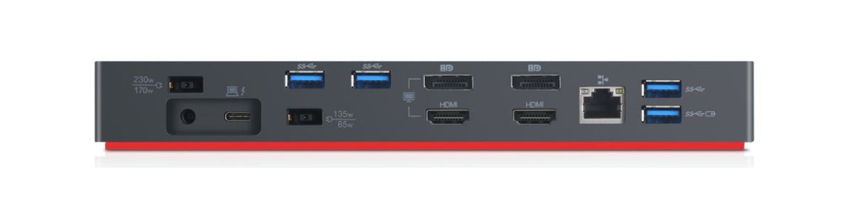 Lenovo ThinkPad Thunderbolt 3 Workstation Gen 2 Kabelgebunden Schwarz