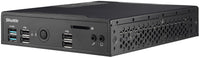 Shuttle XPC slim Barebone DS10U, Celeron 4205U, 1xHDMI, 1xDP, 1x VGA, 2x LAN, 1xCOM, 8x USB, sans ventilateur, fonctionnement continu 24/7
