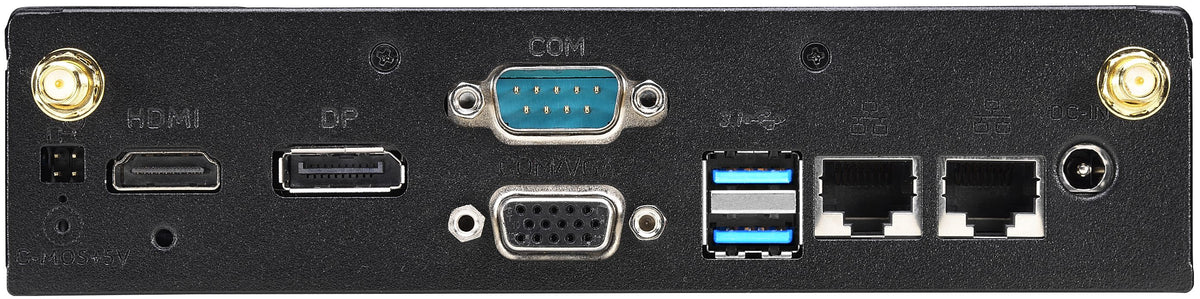 Shuttle XPC slim Barebone DS10U, Celeron 4205U, 1xHDMI, 1xDP, 1x VGA, 2x LAN, 1xCOM, 8x USB, sans ventilateur, fonctionnement continu 24/7