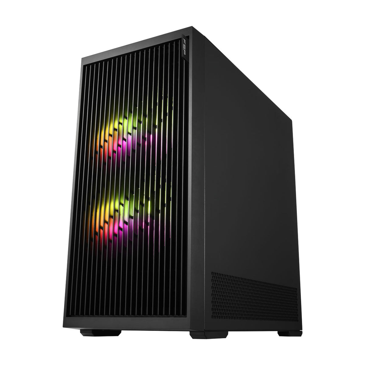 FSP M330-BA Gehäuse Midi Tower mITX, mATX, ATX Schwarz ARGB