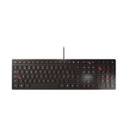 CHERRY KC 6000 SLIM Tastatur USB Schweiz Schwarz