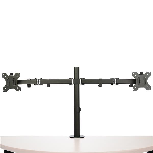 StarTech.com Monitorarm für 2 Monitore mit Schreibtischhalterung - Tischklemme - VESA-Monitorhalterung für bis zu 32-Zoll-Displays - Ergonomischer Gelenkmonitorarm - höhenverstellbar, neigbar, drehbar