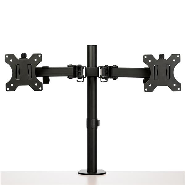 StarTech.com Monitorarm für 2 Monitore mit Schreibtischhalterung - Tischklemme - VESA-Monitorhalterung für bis zu 32-Zoll-Displays - Ergonomischer Gelenkmonitorarm - höhenverstellbar, neigbar, drehbar