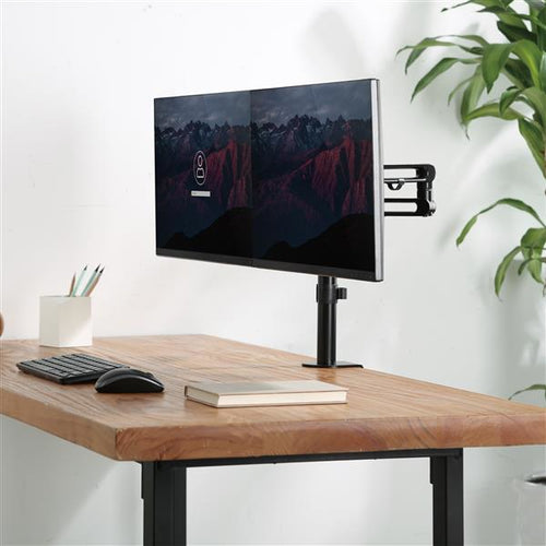 StarTech.com Double Monitor Arm for Desk Mounting Desk Clamp VESA Compatible