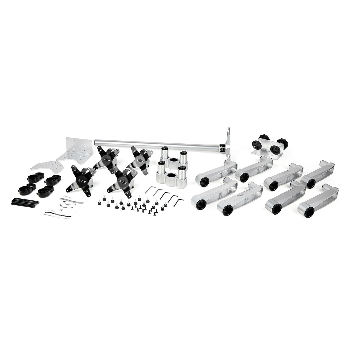 StarTech.com Vierfach-Monitorarm - Premium Gelenkige Monitor Halterung 2x2 für VESA-Bildschirme bis 30" (11,3kg) - Höhenverstellbar - Neig-/Schwenk-/Drehbar - Tischklemme/Tischlochmontage