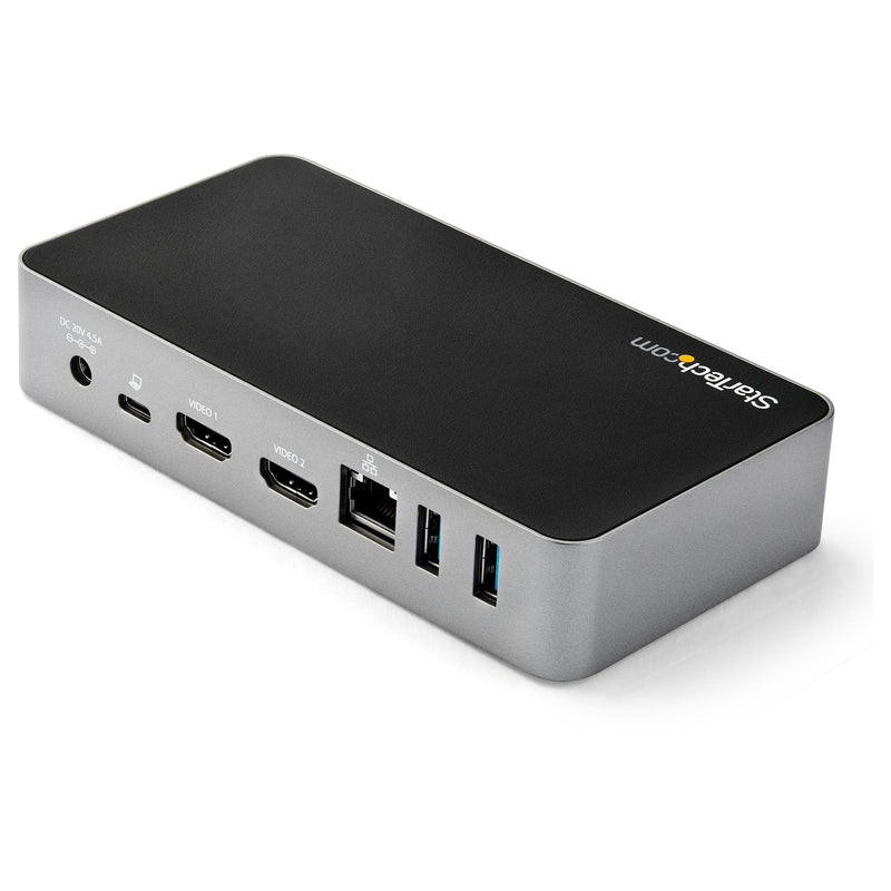 StarTech.com USB-C Dockingstation - Dual Monitor 1080p HDMI Laptop Dock - 65W Power Delivery - 1x USB-C, 3x USB-A, Ethernet - Dual Video USB 3.1 Gen 1 Typ-C Dock - Mac & Windows