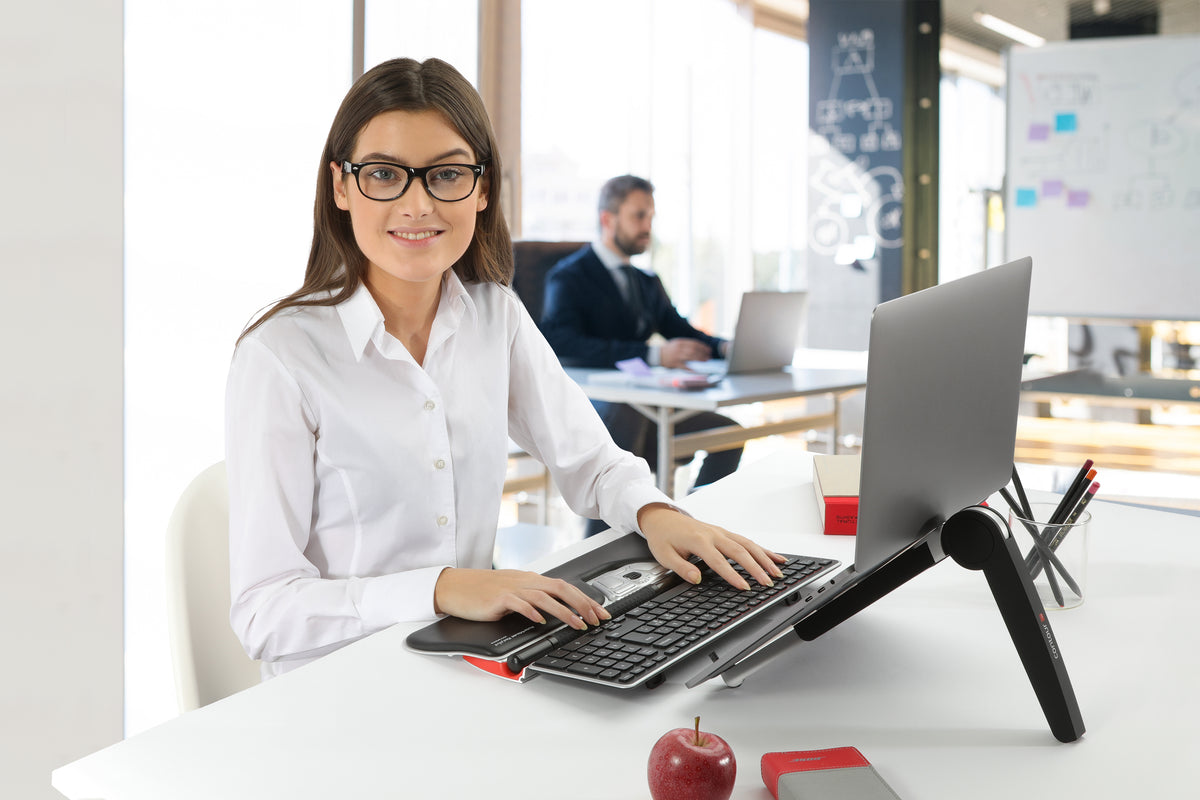 Contour Design RollerMouse Red Plus WL Travel Kit Tastatur Maus enthalten Büro RF Wireless Schwarz