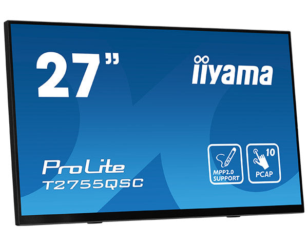 iiyama ProLite T2755QSC-B1 Computerbildschirm 68,6 cm (27") 2560 x 1440 Pixel Quad HD LCD Touchscreen Schwarz